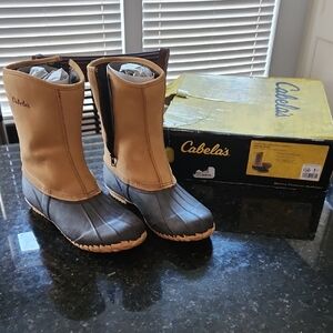 Cabela's Men's Waterproof Uninsulated Zippered Pull-On Boors Size 12